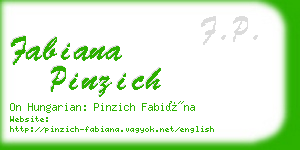 fabiana pinzich business card